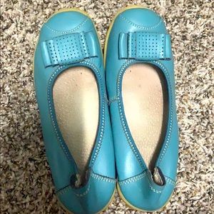 Blue flats with rubber sole Size 35